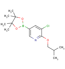 3-chloro-2-isobutoxy-5-(4,4,5,5-tetramethyl-1,3,2-dioxaborolan-2-yl)pyridine